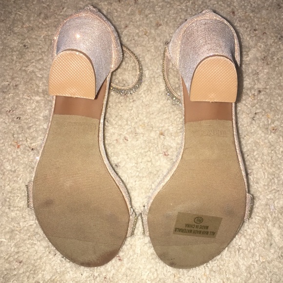 TOP MODA Ankle Strap Glitter Sparkle Women Heels - Picture 4 of 5